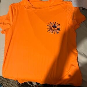 SHEIN Orange Graphic Tee
